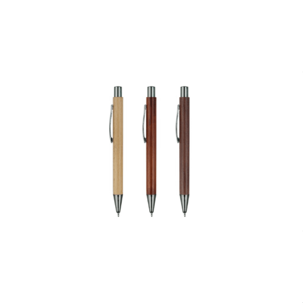 PSI1019 SILVERLEAF Wood Ball Gel Pen