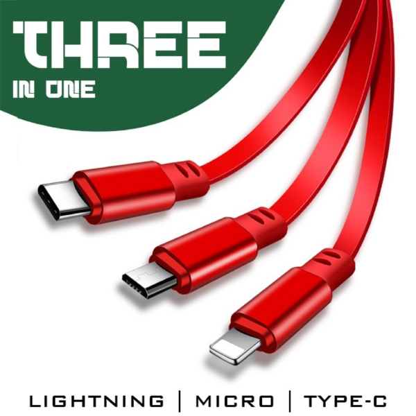 EA 098 MULTICABLE - 3 in 2 Retractable - 2.4A Fast Charge