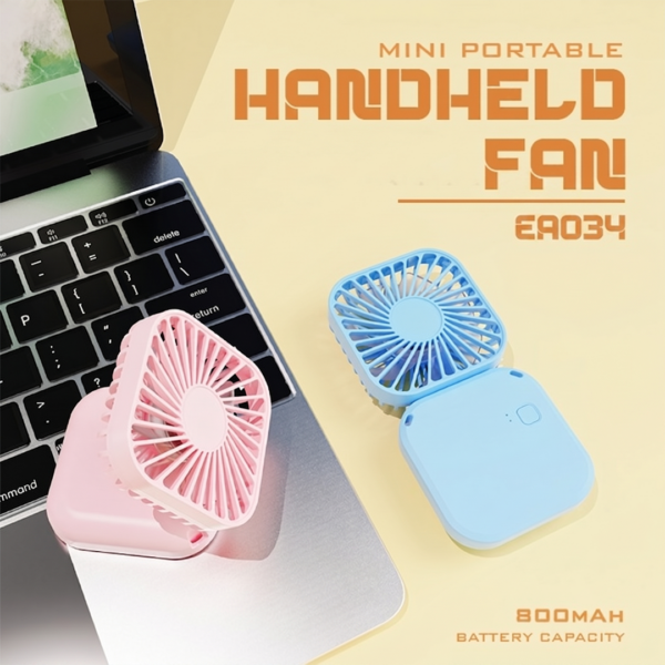 EA 034 Foldable Portable Mini Fan - 180° vertical rotating