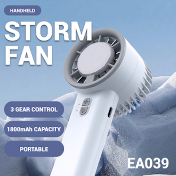 EA 039 Twister Wing Mini Handheld Turbo Fan 3 Speed Gear - Long Lasting Battery