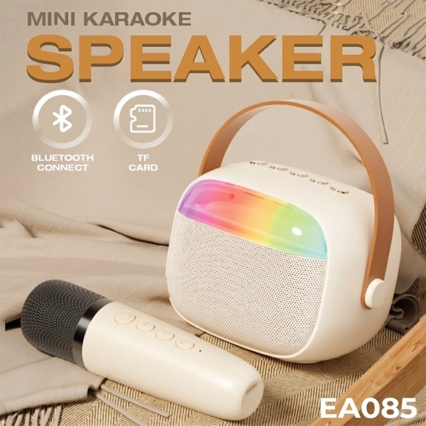 EA 085 KBOX-30 Portable Karaoke Bluetooth Speaker + Microphone