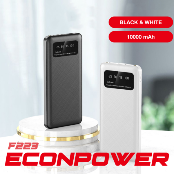 EA 055 Econpower - 10000mAh Powerbank - 2.1A Fast Charge