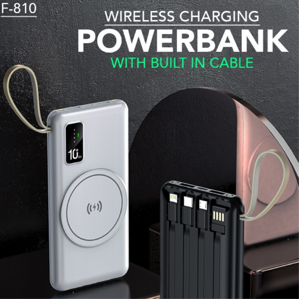 EA 068 MultiPower 10000mAh wireless charging - 4x Built in cables