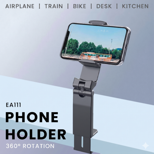 EA 111 MOBILE CLIP STAND HOLDER Foldable - Multi Angle Adjustable Mobile Stand