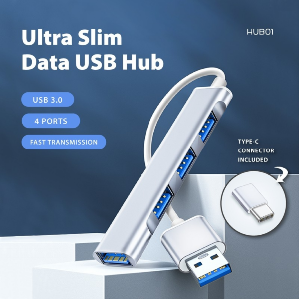 EA 101 4 Port USB HUB - 3.0 High Speed Data Transfer