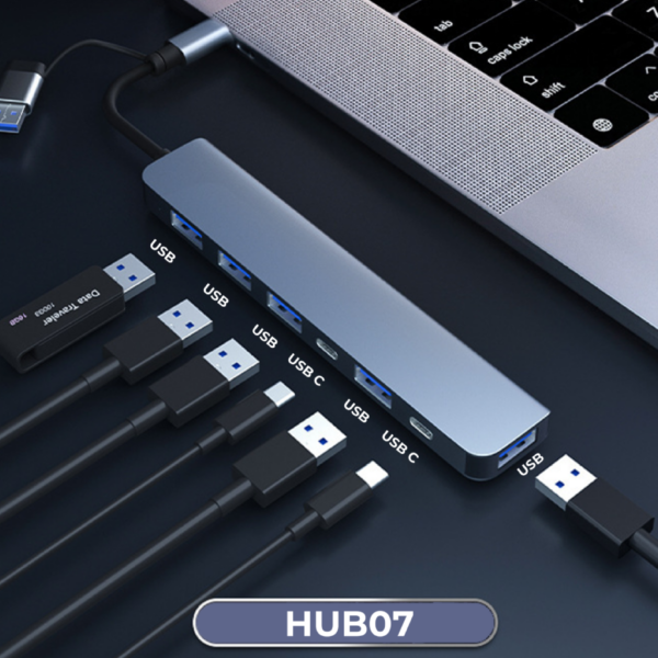 EA 103 5 USB-A PORT + 2 USB-C PORT - 3.0 High Speed Data Transfer