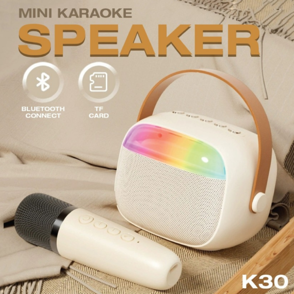 EA 085 KBOX-30 Portable Karaoke Bluetooth Speaker + Microphone