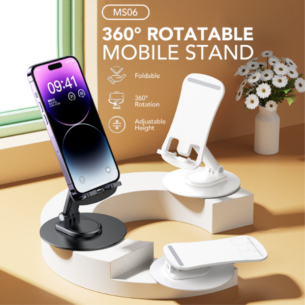 EA 112 Foldable - Multi View 360° Rotatable Mobile & Tablet Holder
