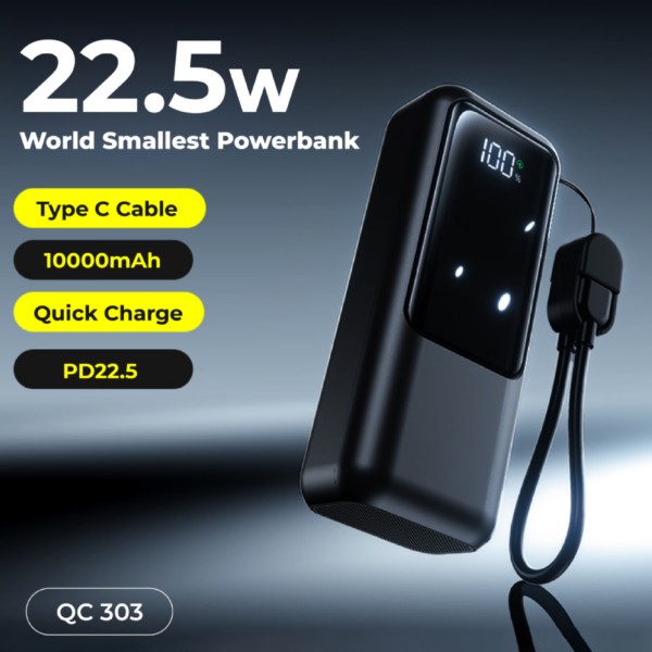 EA 065 QuickPower 10000mAh world smallest powerbank QC3.0 - PD22.5W powerbank