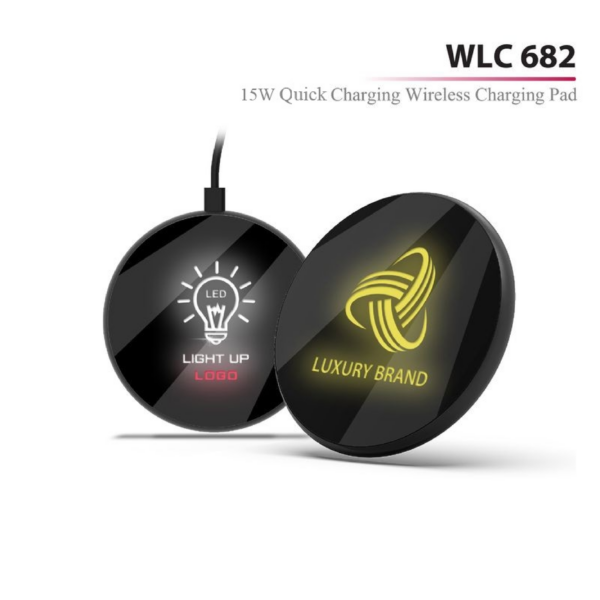 EA 075 AIRDISK LED Light Up Logo 15W Quick Charging Wireless Charger