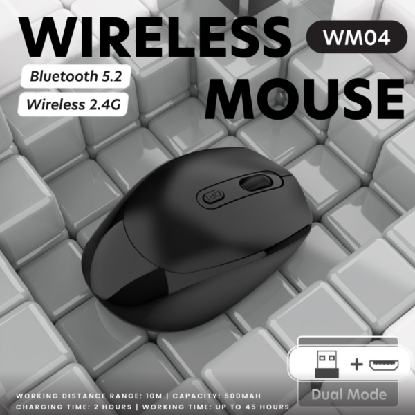 EA 109 HIGH PERFORMANCE Dual Mode Bluetooth + 2.4G Wireless Mouse