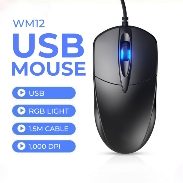 EA 107 HIGH PERFORMANCE USB Mouse 1.2 Meter Cable