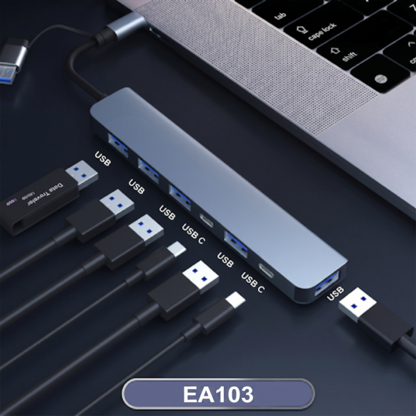 EA 103 5 USB-A PORT + 2 USB-C PORT - 3.0 High Speed Data Transfer