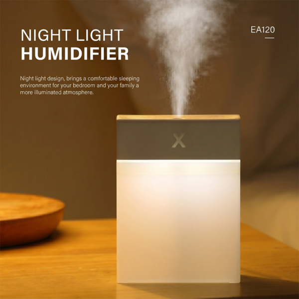 EA 120 HUMIDIFIER 280ML With Night Light - Air Humifidication & Hydration