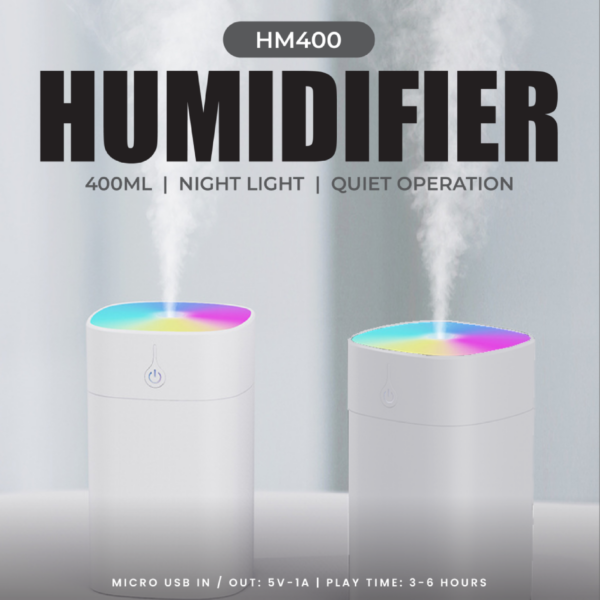 EA 121 HUMIDIFIER 400ML With Colorful Ambience Light