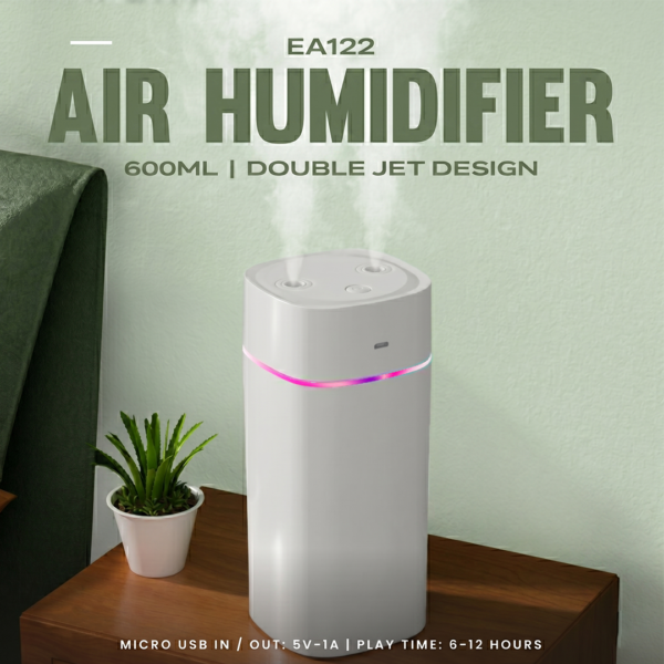 EA 122 DUAL SPRAY HEAD HUMIDIFIER 600ML Air Humifidication & Hydration